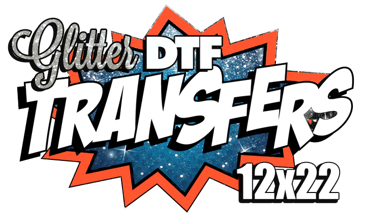 12 x 22 Glitter DTF Gang Sheet Transfers
