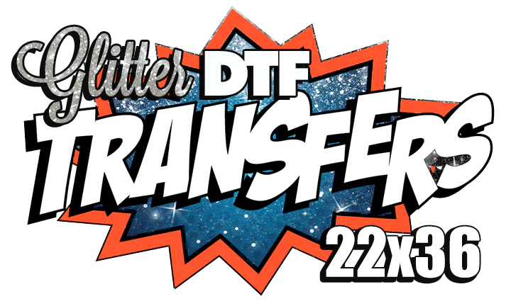 22 x 36 Glitter DTF Transfers