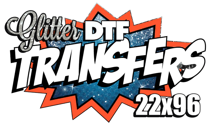 22 x 96 Glitter DTF Transfers
